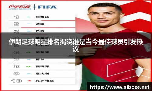 伊朗足球明星排名揭晓谁是当今最佳球员引发热议
